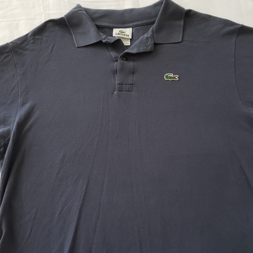 🎉 HOST PICK! 🎉 Men's Lacoste Dark Blue Polo Sz 6/Large